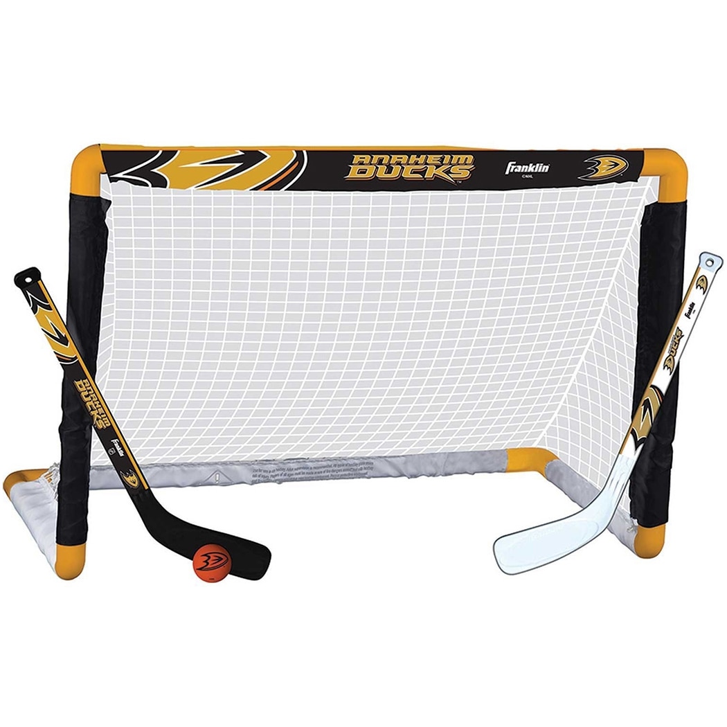 Franklin Anaheim Ducks NHL Mini Hockey Goal, Stick & Ball Set