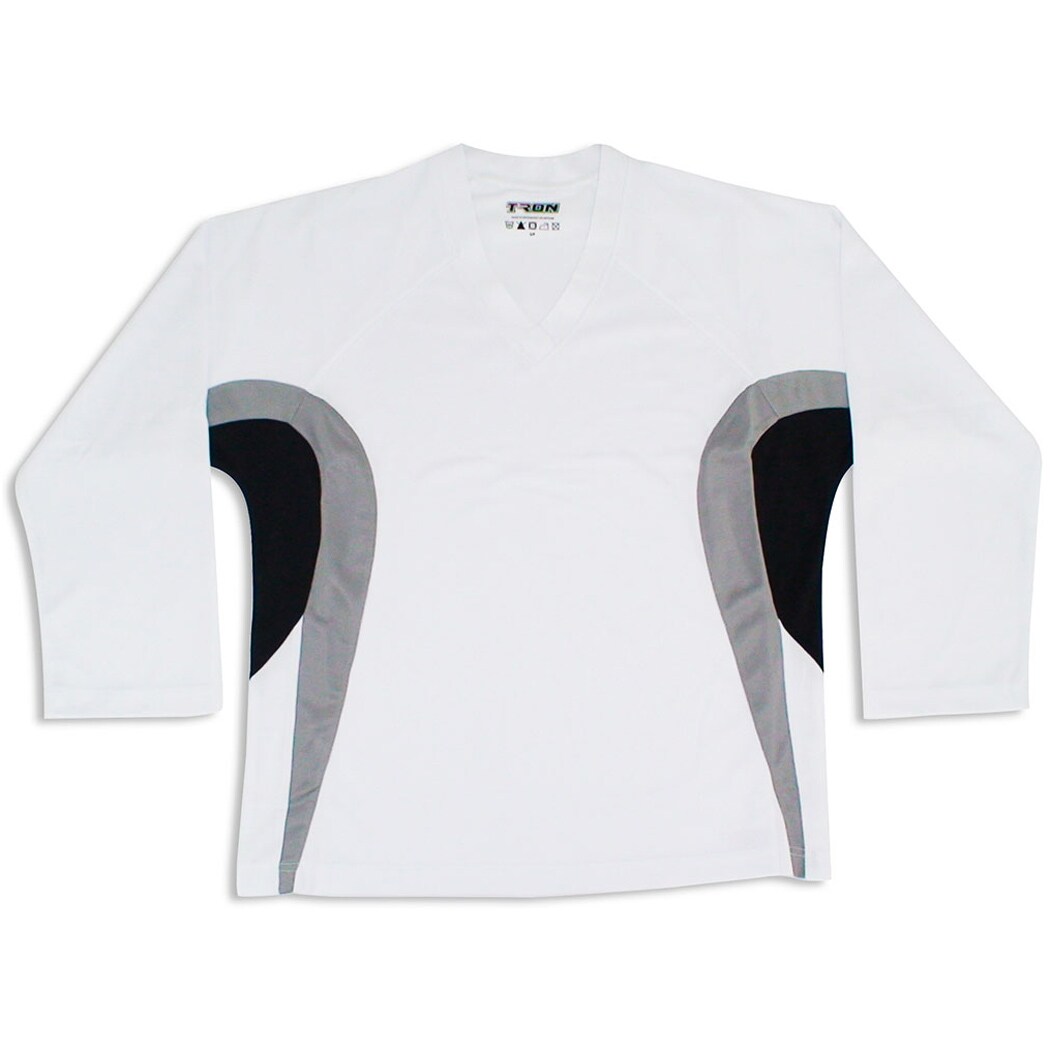 blank white hockey jersey