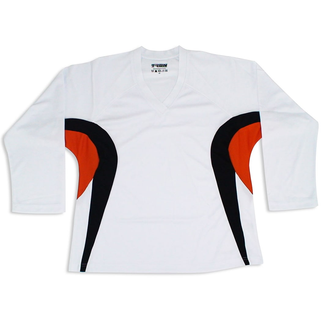 plain white hockey jersey