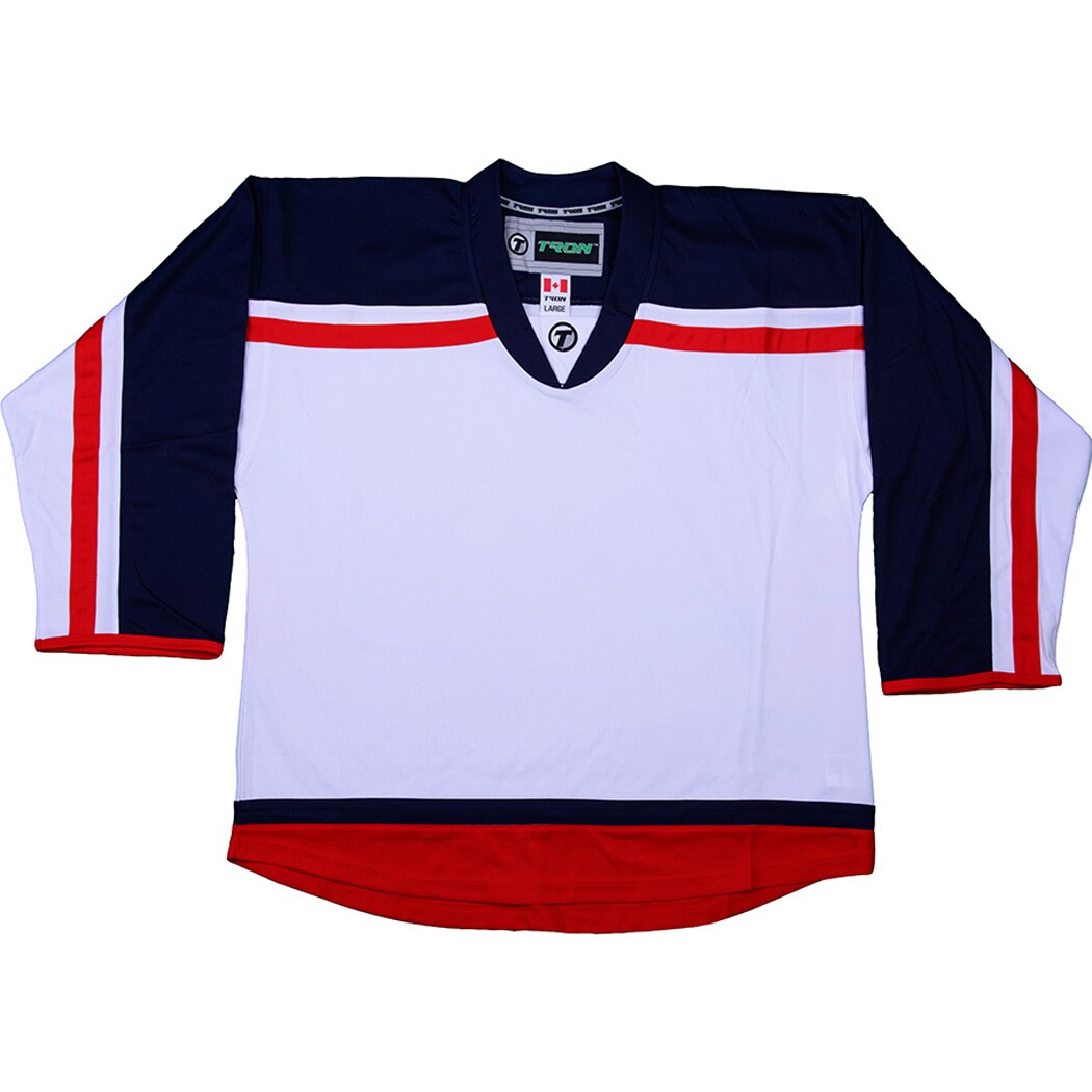 red white and blue hockey jerseys