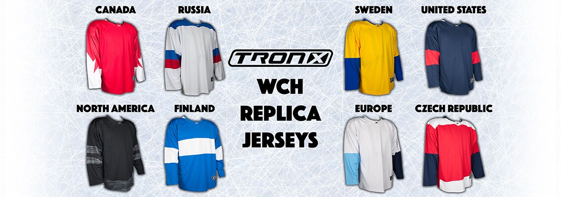 TronX World Cup of Hockey Jerseys